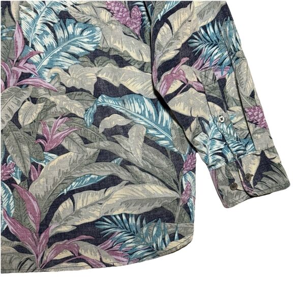 Tommy Bahama Men's Coastline Cord Lush Vines Leaf Print Corduroy Button Down XXL - Picture 12 of 16